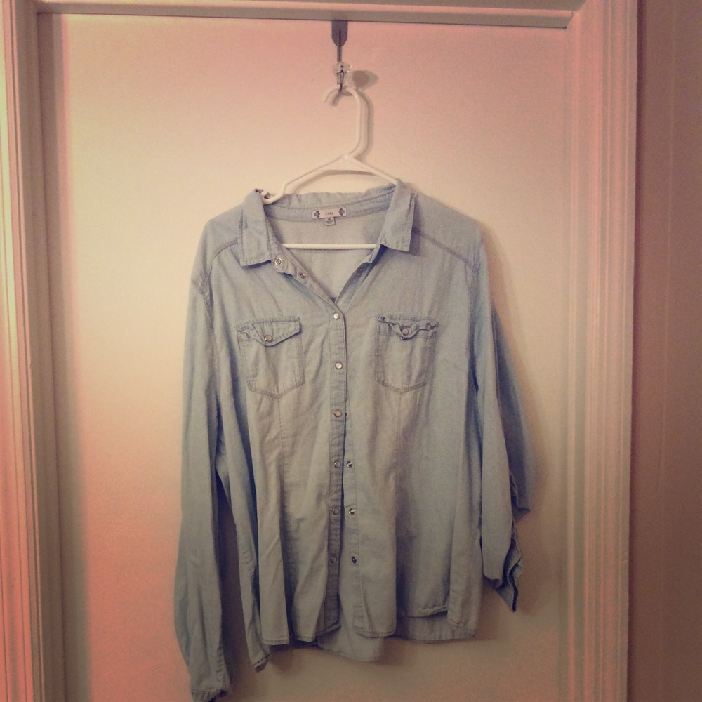 Denim Collar Shirt